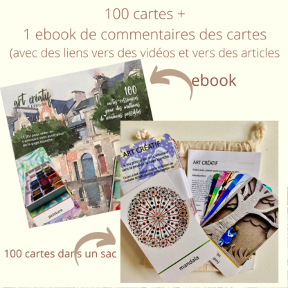 100 cartes art créatif + ebook